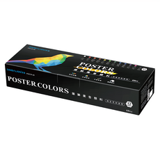 SIMBALION 雄獅 廣告顏料 檢定考試適用, 60ml, 12色