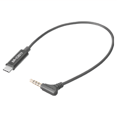 Saramonic 楓笛 3.5mm TRRS轉Type-C轉接線 20cm線長, SR-C2011, 1條, Black