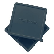 MiNiKOiOi 矽膠副食品分裝盒, 靜謐藍, 100ml, 1個