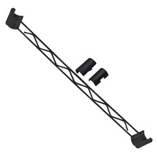 KI WISH 居家生活 邊條 黑色 鐵架配件, 1組