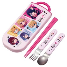 Skater 三合一餐具組, 筷子1雙 + 叉子 + 湯匙 + 筷盒, 我推的孩子, 1套