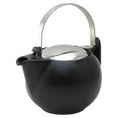 ZERO JAPAN 柿子壺 陶瓷+不鏽鋼, 自然黑, 450ml, 1個