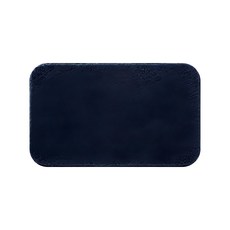 毛絨絨吸水防滑地墊, 藏藍色, 1個