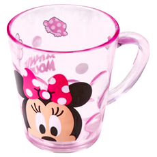 透明手把杯子 AS 水晶杯 260ml 不含BPA 韓國產, 米妮, 1個