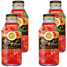 pokka sapporo 果肉粒蘋果汁 日本原裝進口, 400ml, 4瓶