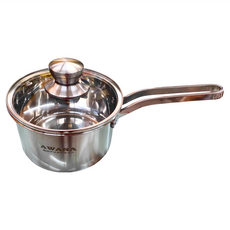 AWANA 不銹鋼單把鍋, 16cm, 1個