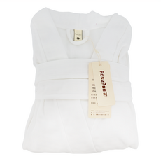 RoseRoom 蘿林嚴選 新款華夫格高質感浴袍 白色, 1件