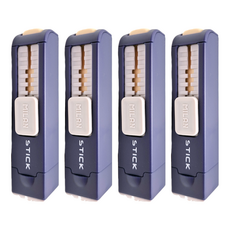 MILAN 可推式橡皮擦 + 削筆器, 藍色, 4個