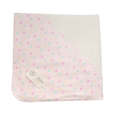 nIZio 跳跳糖 嬰兒四層紗浴包巾 - 100x100cm，100%棉，台灣製, 粉紅派對