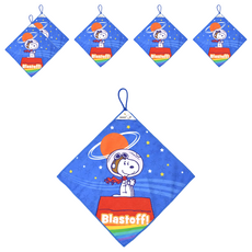 MORINO 摩力諾 SNOOPY超細纖維印花擦拭巾 SN806 太空人 超吸水速乾 柔軟親膚 可愛卡通擦手巾, 1入, 6條