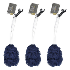 KEYTOSS 詰朵斯 Royal SPA去角質專科厚織粗感沐浴刷, 多層次褶皺更容易起泡，長柄刷構造輕鬆清潔，SGS檢測認證, 顏色隨機, 1支, 3支