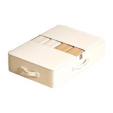 小麥購物 可視窗抽屜式儲物收納袋 加大號 L392 80 x 47 x 20cm, 白色, 1個