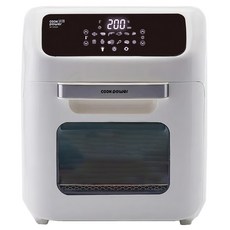 鍋寶 數位觸控式氣炸烤箱 含配件 - 大容量 304不鏽鋼 旋轉烤叉 12種菜單模式, AF-1290W, 白色, 12L, 1個