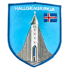 A-ONE 匯旺 地標造型刺繡 7.5 x 6 cm 聚酯纖維, 冰島哈爾格林姆教堂, 1個