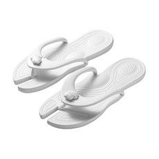 都胜 旅行折疊拖鞋, EVA材質 白色 S(36/37) 柔軟舒適, 36mm, 1雙