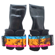 Lexports Fitness 勵動風潮 專業重訓健身 皮革拉力帶 漫畫系列, FIT XS~M, 女神金, 1雙