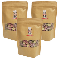 港媽私房手作 純天然蔬果手工蝴蝶麵，嚴選素材，低鈉無添加，口感Q軟，適合十個月以上寶寶, 150g, 3包