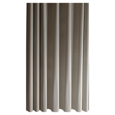 好物良品 仿亞麻莫蘭迪色系防潑水防霉防潮加厚浴簾, 1個, 深灰色