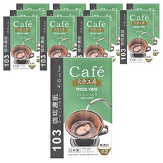 良燒 103 咖啡濾紙 扇形濾紙 4~6杯用 日本製造 無漂白, 42張, 12盒