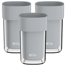 中國 Life 戶外旅行露營收納牙刷杯, 灰色, 3個, 300g