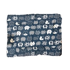 貓籠平台專用睡墊, 和風貓 藏青色, 1個