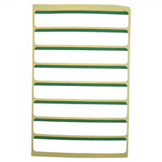 華麗牌 彩色標籤 WL-201G 89 x 15mm 80張 / 包, 綠色, 20包, 1盒