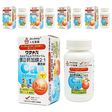 人生製藥 渡邊 鈣加鎂 2:1 膜衣錠, 含維他命D3, K1, 鋅, 鐵, 90顆, 5盒