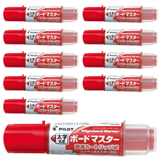 PILOT 百樂 可換卡水白板筆, 紅色, 10支