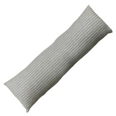 J&N 針織緹花彈性長抱枕 100%棉, 灰色