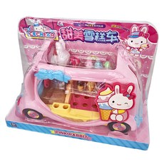 PINK RABBIT 一言粉紅兔 甜美雪糕車家家酒組 8歲以上, 1組