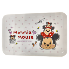 收納王妃 TSUM 迪士尼塑膠收納盒 188 x 122 x 75mm, 粉點米妮, 1個