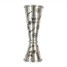 圖騰盎司杯 Jigger 量酒器 1oz/2oz 滿溢時代 304不鏽鋼, 海盜時代, 1個