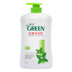 GREEN 綠的 抗菌沐浴乳, 檸檬香蜂草精油, Ecocert有機認證潔淨成分, SSR半皂化技術, 1L, 1瓶