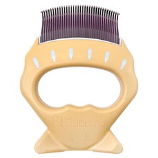 Philocomb 寵物貝殼梳/除毛梳, E1柔軟梳頭/E2稍硬梳頭/E3加長梳頭, 咖啡色, 1個