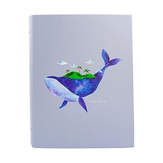 conifer 綠的事務 柔伊插畫Ⅳ 16K 26孔活頁夾 含內頁, 1本, 鯨之綠洲 藍色