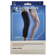 LP SUPPORT 高伸縮型全腿護套 667R1 黑色, 1個