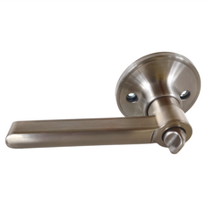 FAULTLESS 加安牌 水平門鎖 LD6X20GJ 浴室自動解門鎖 磨砂銀表面處理, 1組