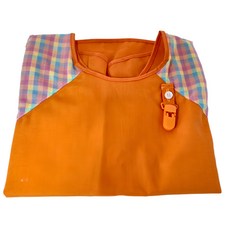 優選果漾 經典輕便圍兜 Set, 寶貝圍兜兜, 含手帕夾, 清澄橘, 1件