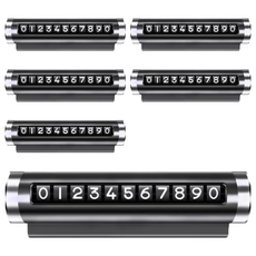 小麥購物 臨時停車牌 G699 28g, 黑色, 6個