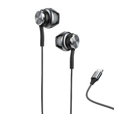 yesido Type-C 入耳式線控耳機 40g 黑色 YH41