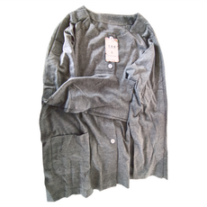 感恩使者 護理服套裝 黏扣式 春夏款 灰色 L