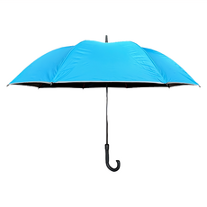 8K直骨自動黑膠素色傘 27吋