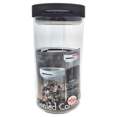 HARIO 黑色密封保鮮罐, 1000ml, 1個