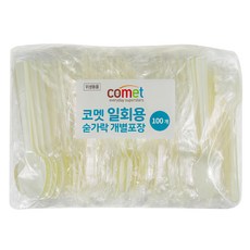 comet 獨立包裝免洗湯匙, 100支, 1包