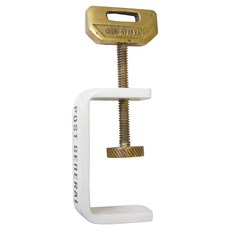 POST GEnERAL 黃銅桌邊固定夾 4.4 x 2 x 8.7cm 145g, 玄黑, 1個