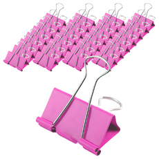 咪咪購物 長尾夾 顏色隨機, 25mm, 48個, 1組