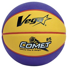 Vega COMET 橡膠削邊籃球, 少年用球 國小比賽專用 室內外用籃球 #5, OBR-511, 5號, 1顆