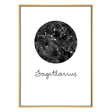 菠蘿選畫所 射手座 Sagittarius 木色 1個