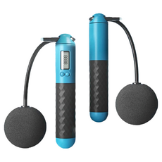 健身智能計數跳繩 卡路里計數 無繩兩用 負重燃脂, 墨綠色, 1組, 2.8m x 6.5cm