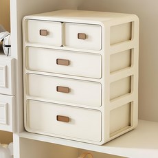 efactory Judy N 智能居家內衣襪子分格收納整理盒 四層, 米色, 1個